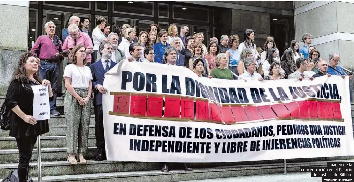 LOS JUECES EXIGEN QUE CESEN LAS «PRESIONES»