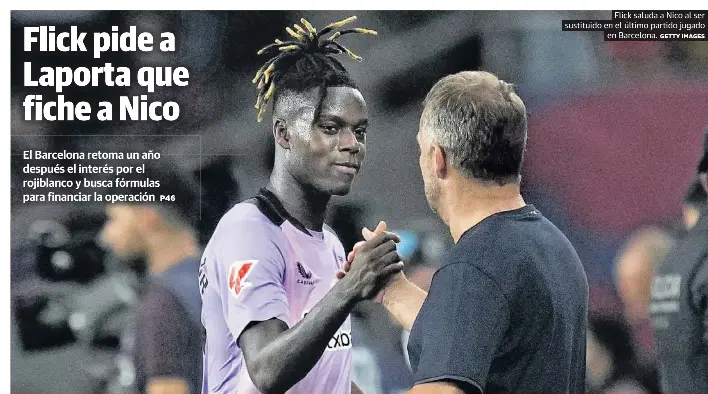 FLICK PIDE A LAPORTA QUE FICHE A NICO