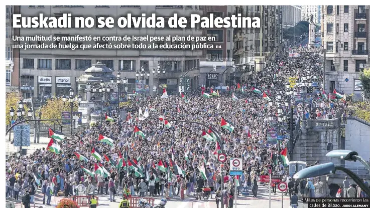 EUSKADI NO SE OLVIDA DE PALESTINA