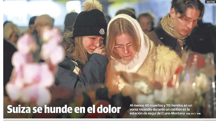 SUIZA SE HUNDE EN EL DOLOR