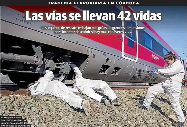 LAS VÍAS SE LLEVAN 42 VIDAS