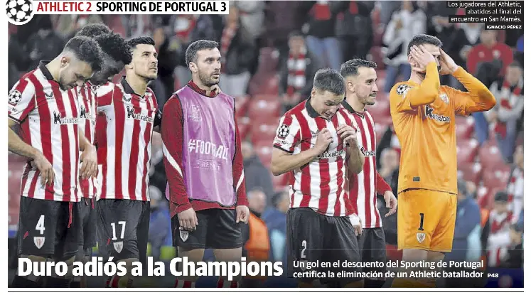 DURO ADIÓS A LA CHAMPIONS