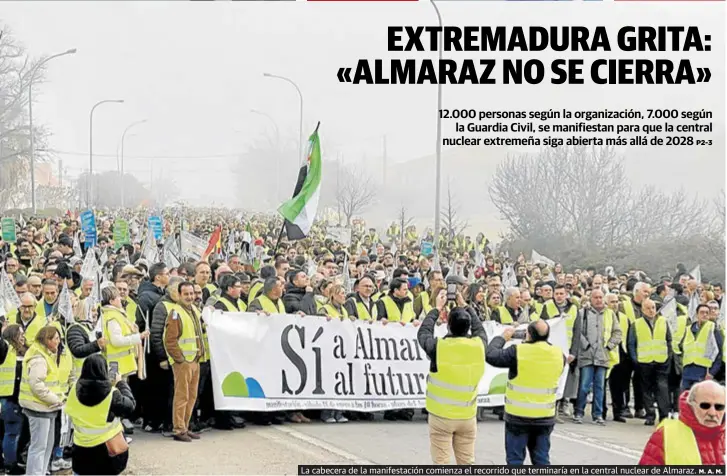 EXTREMADURA GRITA: «ALMARAZ NO SE CIERRA»