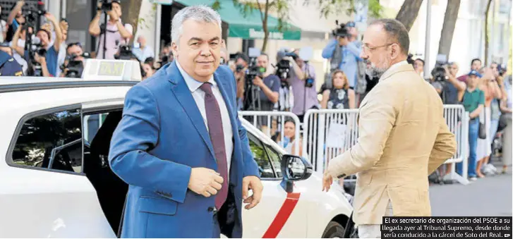 SANTOS CERDÁN INGRESA EN PRISIÓN