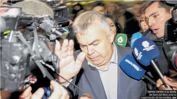 CERDÁN, AL SALIR DE LA CÁRCEL: «HAY MUCHAS MENTIRAS»