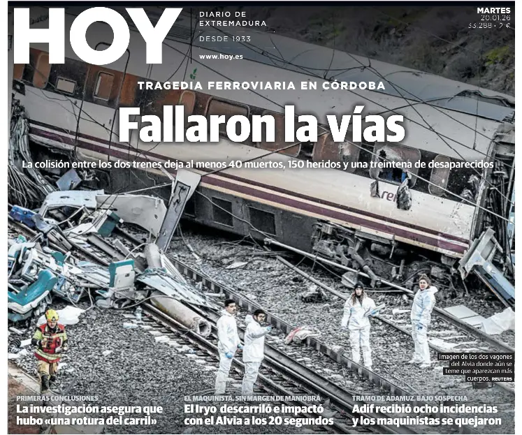 FALLARON LA VÍAS