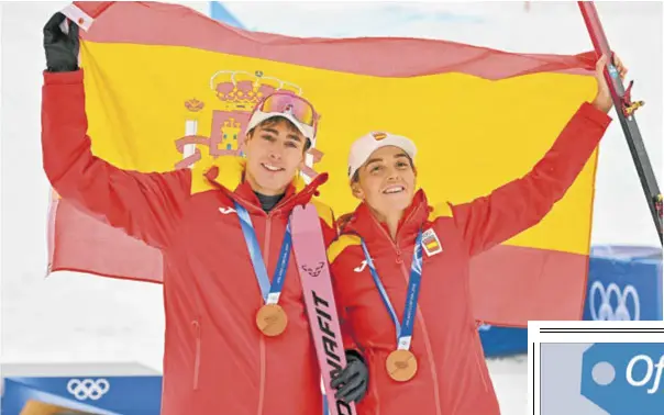 BROCHE DE BRONCE A LOS JUEGOS DE INVIERNO