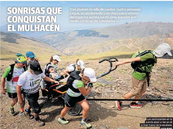 SONRISAS QUE CONQUISTAN EL MULHACÉN