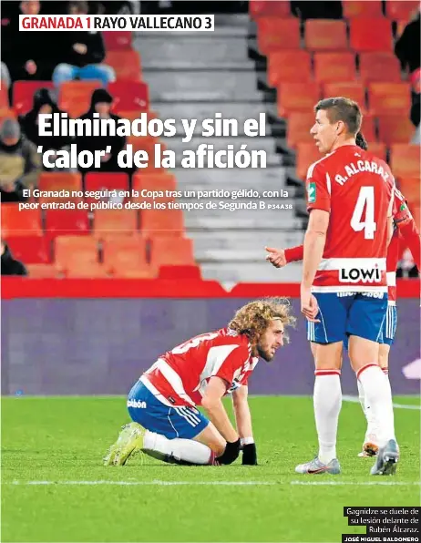 ELIMINADOS Y SIN EL ‘CALOR’ DE LA AFICIÓN