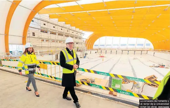 LA OBRA DE LA PISCINA DE FUENTENUEVA, EN MARZO