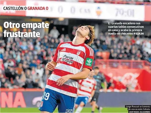 OTRO EMPATE FRUSTRANTE