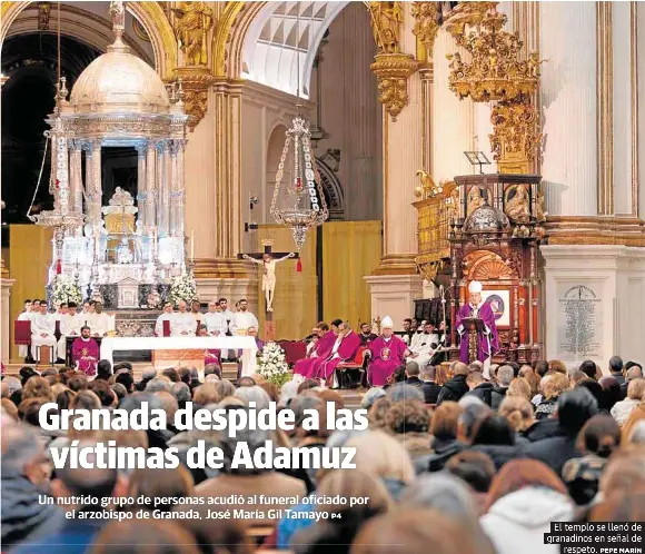 GRANADA DESPIDE A LAS VÍCTIMAS DE ADAMUZ