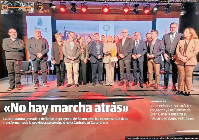 «NO HAY MARCHA ATRÁS»