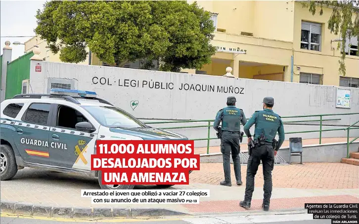 11.000 ALUMNOS DESALOJADOS POR UNA AMENAZA