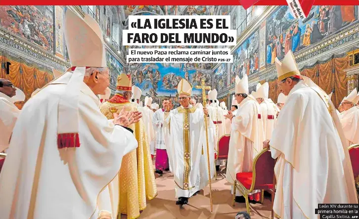 «LA IGLESIA ES EL FARO DEL MUNDO»