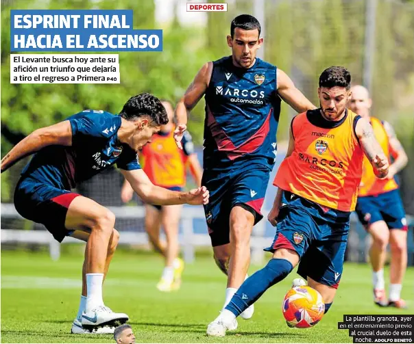 ESPRINT FINAL HACIA EL ASCENSO