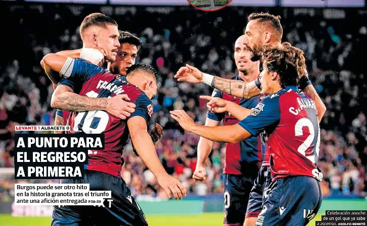 A PUNTO PARA EL REGRESO A PRIMERA