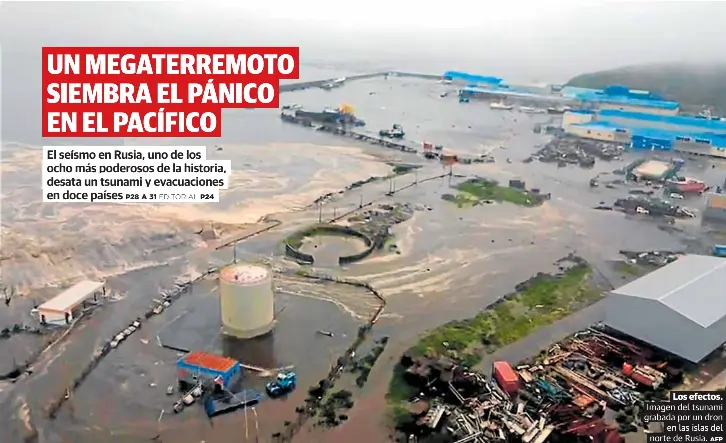 UN MEGATERREMOTO SIEMBRA EL PÁNICO EN EL PACÍFICO