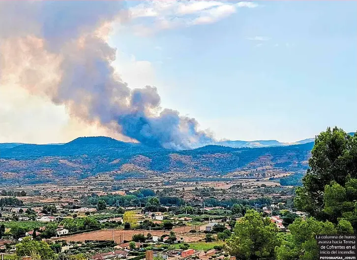 EL FUEGO IRRUMPE EN LA COMUNITAT