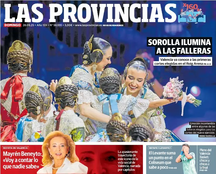 SOROLLA ILUMINA A LAS FALLERAS