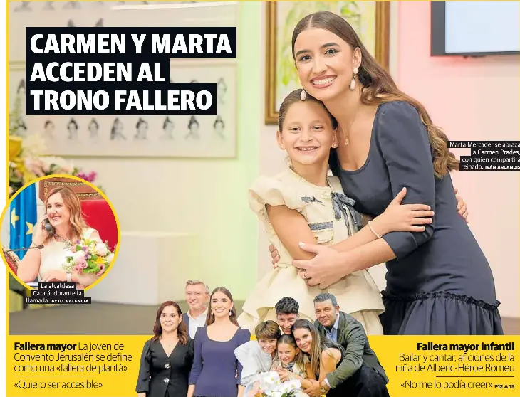 CARMEN Y MARTA ACCEDEN AL TRONO FALLERO