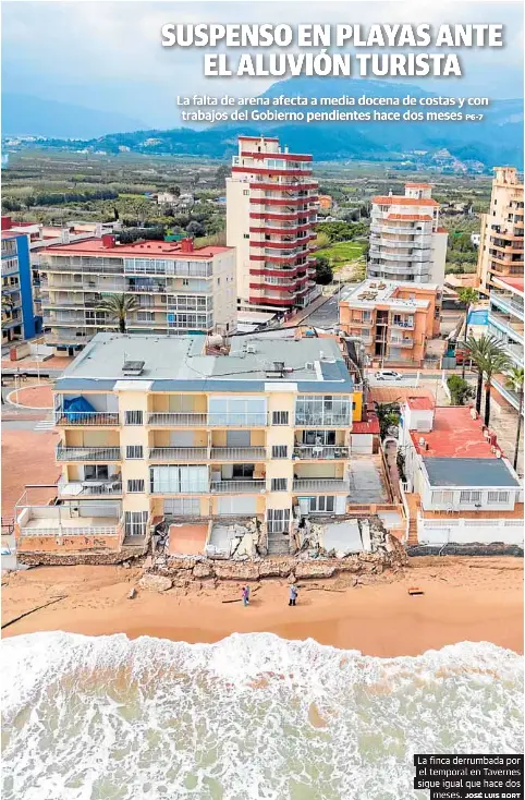 SUSPENSO EN PLAYAS ANTE EL ALUVIÓN TURISTA