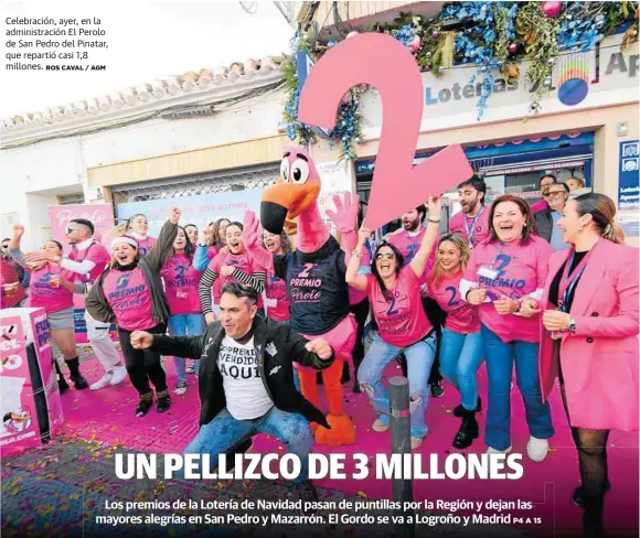 UN PELLIZCO DE 3 MILLONES