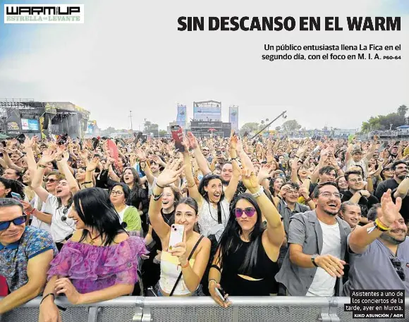 SIN DESCANSO EN EL WARM