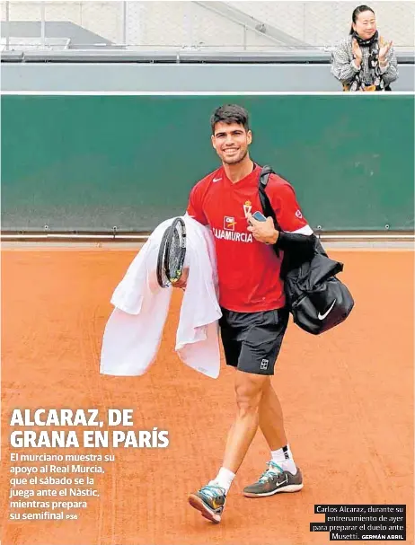 ALCARAZ, DE GRANA EN PARÍS