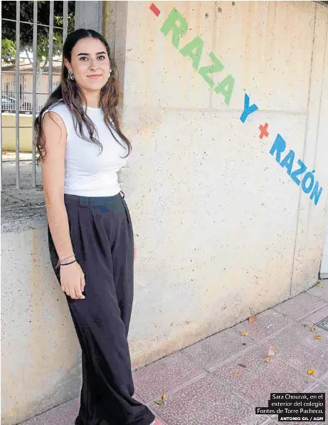 SARA CHOURAK, TODO UN EJEMPLO DE INCLUSIÓN