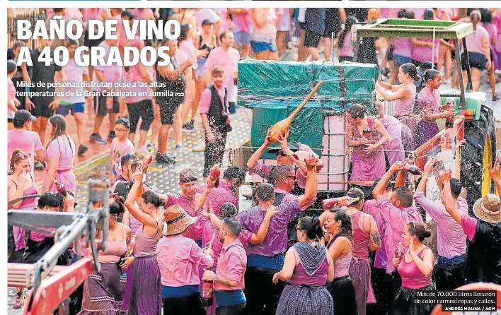 BAÑO DE VINO A 40 GRADOS