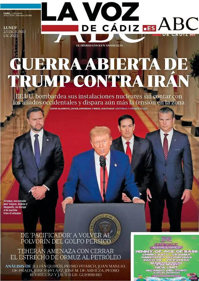 GUERRA ABIERTA DE TRUMP CONTRA IRÁN