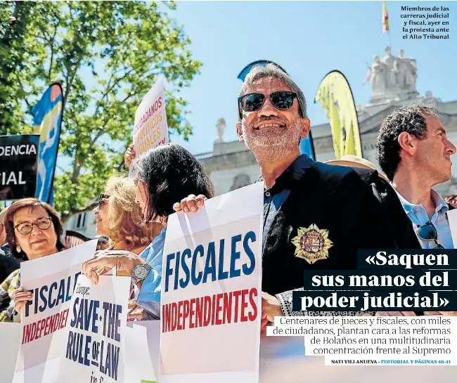 «SAQUEN SUS MANOS DEL PODER JUDICIAL»