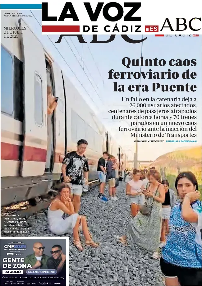 QUINTO CAOS FERROVIARIO DE LA ERA PUENTE