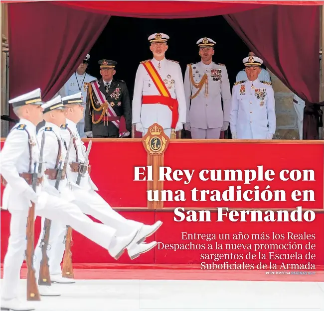 EL REY CUMPLE CON UNA TRADICIÓN EN SAN FERNANDO