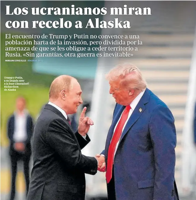 LOS UCRANIANOS MIRAN CON RECELO A ALASKA