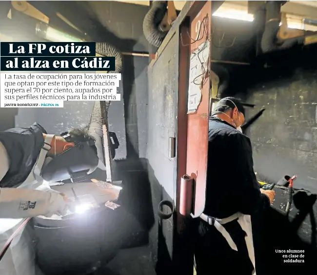 LA FP COTIZA AL ALZA EN CÁDIZ