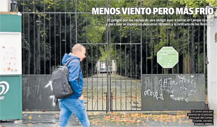 MENOS VIENTO PERO MÁS FRÍO