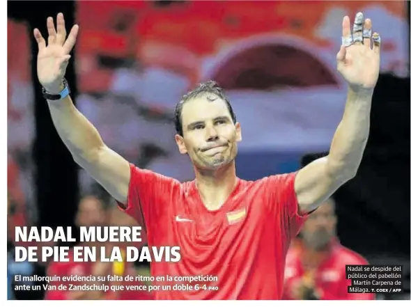 NADAL MUERE DE PIE EN LA DAVIS