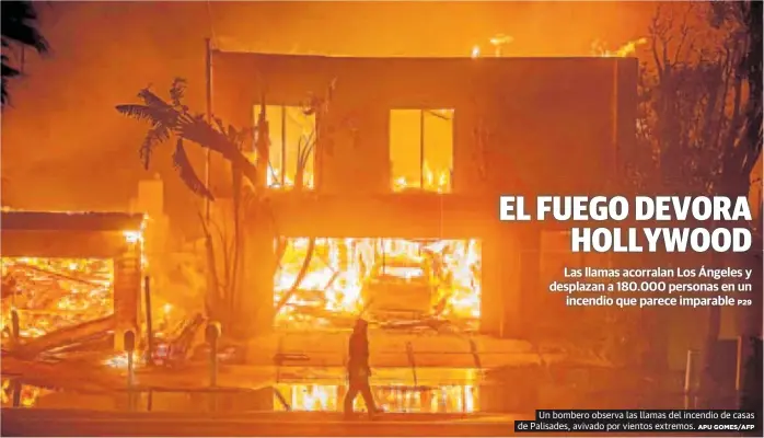 EL FUEGO DEVORA HOLLYWOOD