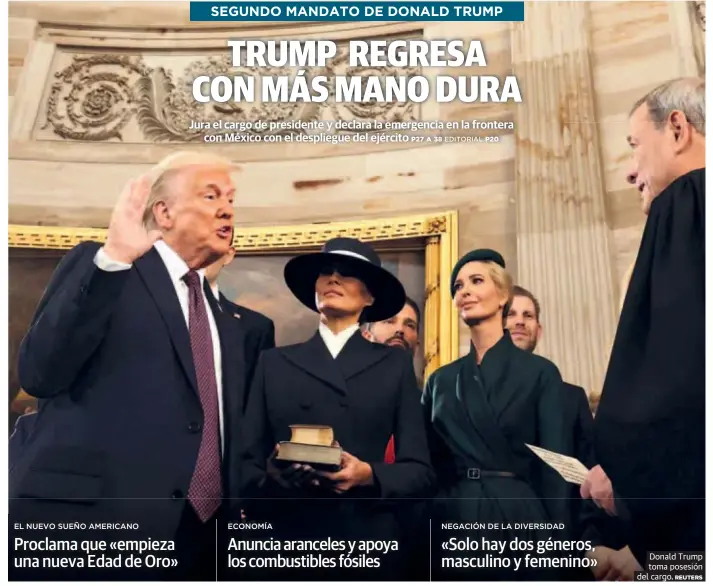 TRUMP REGRESA CON MÁS MANO DURA