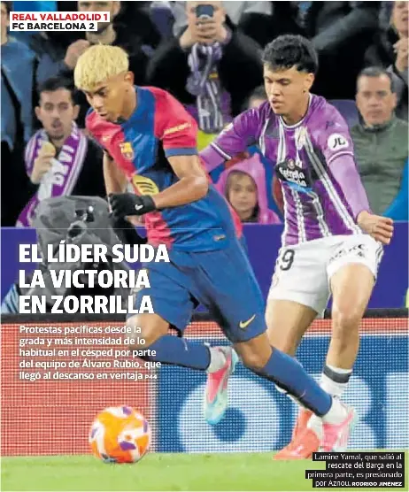 EL LÍDER SUDA LA VICTORIA EN ZORRILLA