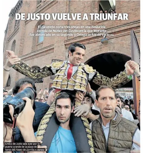 DE JUSTO VUELVE A TRIUNFAR