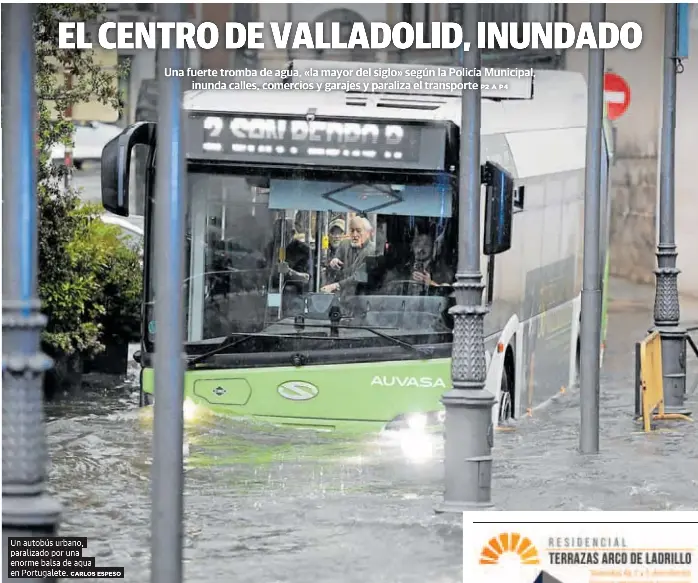 EL CENTRO DE VALLADOLID, INUNDADO