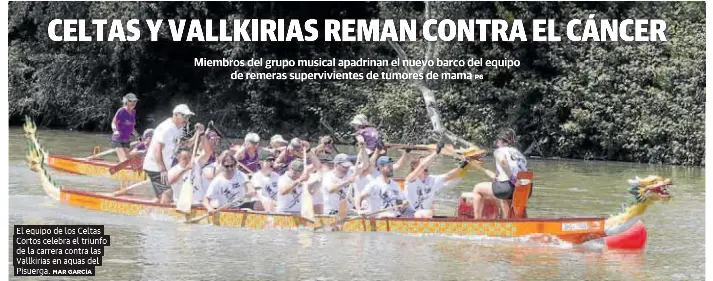 CELTAS Y VALLKIRIAS REMAN CONTRA EL CÁNCER