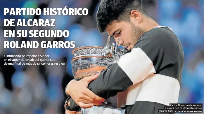 PARTIDO HISTÓRICO DE ALCARAZ EN SU SEGUNDO ROLAND GARROS