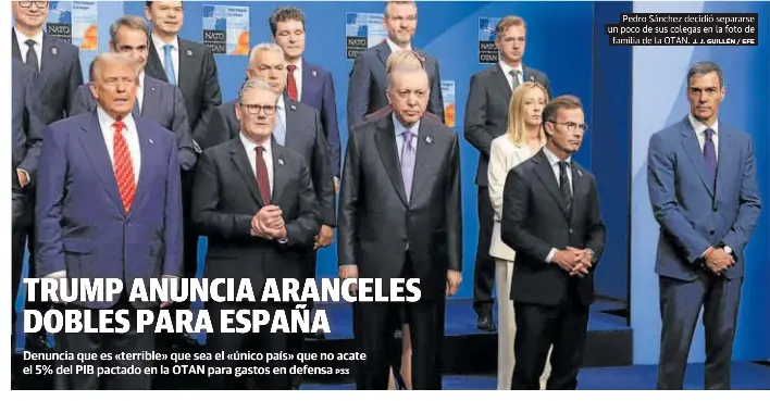 TRUMP ANUNCIA ARANCELES DOBLES PARA ESPAÑA