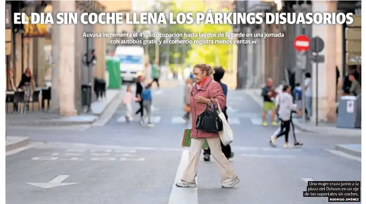 EL DIA SIN COCHE LLENA LOS PÁRKINGS DISUASORIOS
