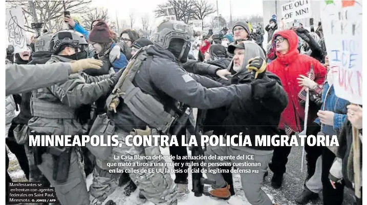 MINNEAPOLIS, CONTRA LA POLICÍA MIGRATORIA