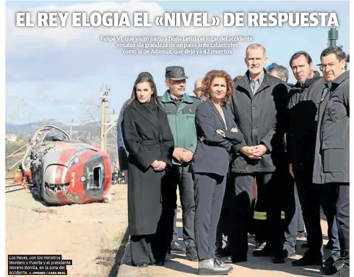 EL REY ELOGIA EL «NIVEL» DE RESPUESTA